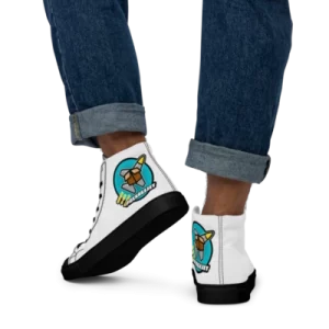 Men’s high top canvas shoes