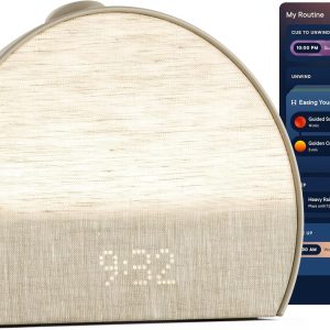 Hatch Restore 3 Sunrise Alarm Clock, Sound Machine, Smart Light (Greige) - White Noise, Screen-Free Sleep Routine
