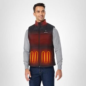 Men's Lightweight Heated Vest with USB-C Rechargeable Battery, Puffer Classic Heating Vest